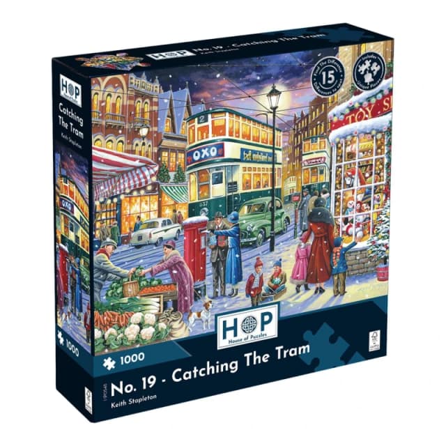 The House Of Puzzles No. 19 - Catching The Tram, 1000 Piece Jigsaw Puzzle Multicolor Unisex