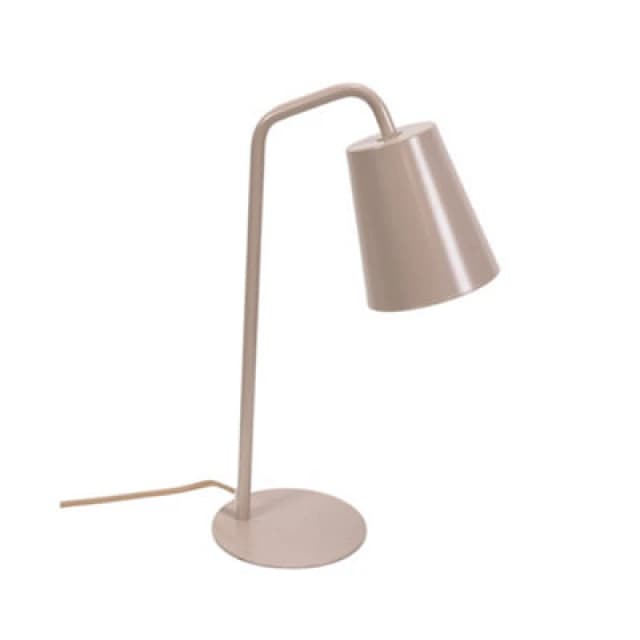 ValueLights Bibi Arched Stem Metal Classic Table Lamp Nude