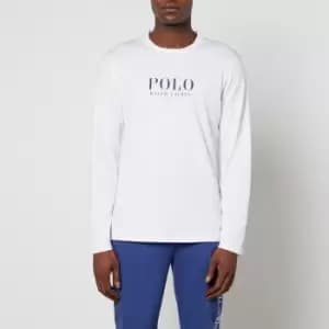 Polo Ralph Lauren Mens Boxed Logo Long Sleeve Top - White - L