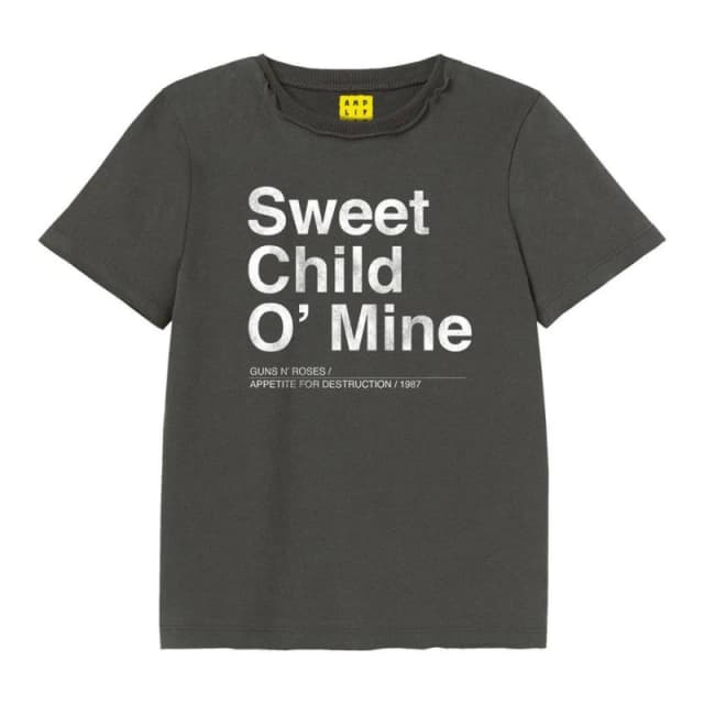 Amplified Clothing Sweet Child O apos; Mine boys's Children's T shirt in Multicolour