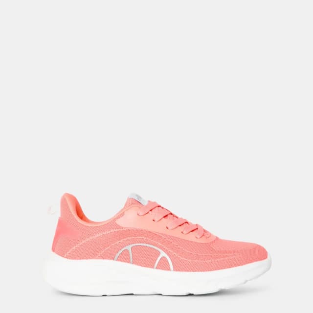 Ellesse Womens Como Runner Low-Top Trainers Salmon/White female 3 (36)