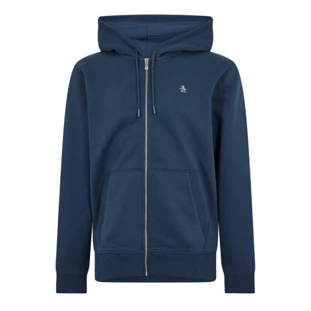 Original Penguin Mens Cotton Long Sleeve Full Zip Hoodie Yale male Small