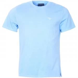 Barbour Mens Garment Dyed Tee Sky Medium