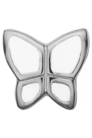 Ladies Christina Sterling Silver Butterfly White Bead Charm 623-S41-WHITE