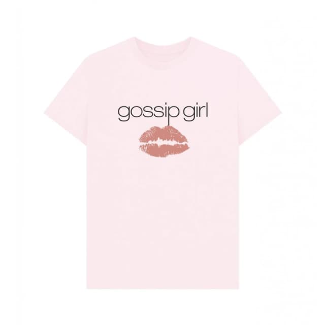 Gossip Girl Mens Graphic T-Shirt in Pink Size: Small Pink Male S