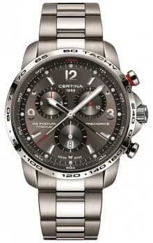 Certina DS Podium Quartz Grey Titanium Bracelet Grey Watch