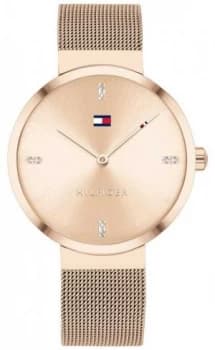 Tommy Hilfiger Liberty Rose-Gold Mesh Bracelet Rose Gold Watch