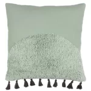 Radiance Tufted Boho Cushion Eucalyptus