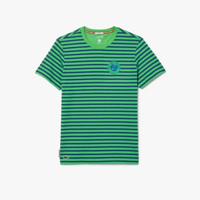 Lacoste Ultra Dry Sport Roland-Garros Edition T-Shirt Blue male 2XS