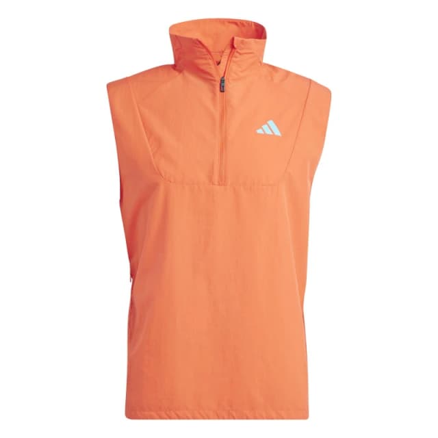 adidas Adizero Half-Zip Running Vest Mens - Red Red XS