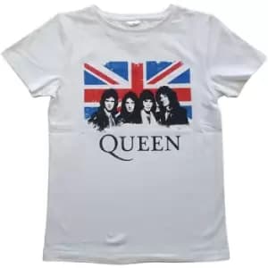 Queen - Vintage Union Jack Kids 3-4 Years T-Shirt - White