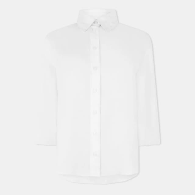 Jack Wills Womens JW Soft Long-Sleeve Blouse Cream female 6 (2XS)