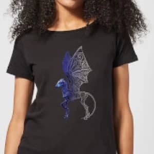 Fantastic Beasts Tribal Thestral Womens T-Shirt - Black