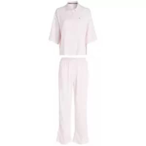 Tommy Hilfiger Short Sleeve Woven Pyj Set - Pink