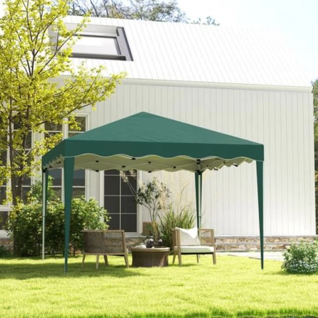Outsunny 3X3(m) Pop Up Gazebo - Green 84C-263V04GN