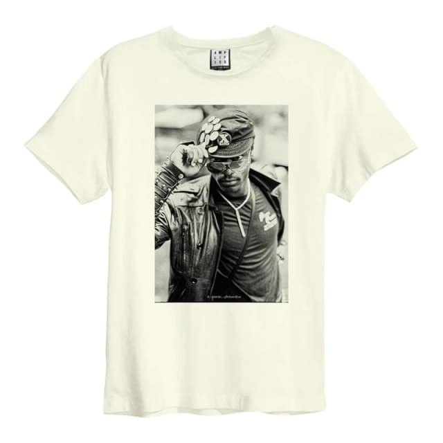 Amplified Amplified Men Charles Alexander Joe Wise T-Shirt in White Size: 3X-Large White XXXL Male 5063806648673