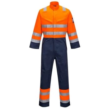 Portwest - MV29ONRS - sz S Modaflame RIS Navy/Orange Coverall - Orange/Navy