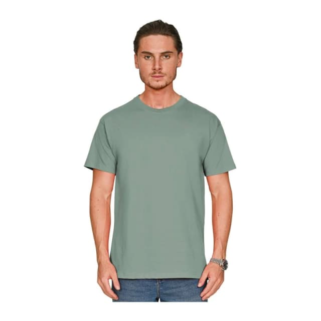 Casual Classics Mens Supreme Combed T-Shirt in Light Green Size: XS Light Green Male XS