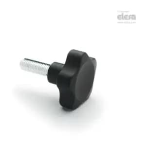 Elesa - Solid lobe knob-VC.692/25 p-M4x6