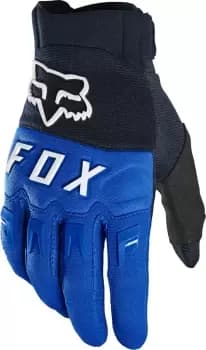 FOX Dirtpaw Motocross Gloves, black-blue Size M black-blue, Size M