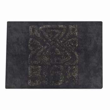 Biba Biba Bath Mat - Border Black