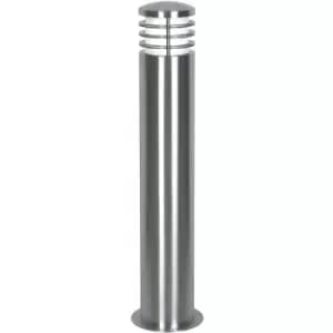 Loops - Outdoor IP44 Bollard Light Stainless Steel LED E27 15W Bulb Garden External