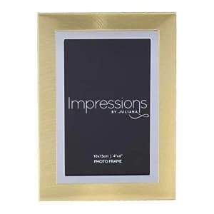 4" x 6" - Impressions Gold & Silver Aluminium Photo Frame