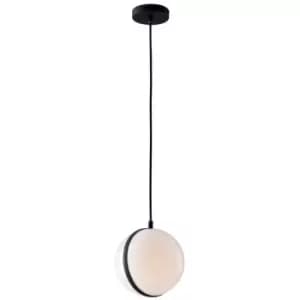 Fan Europe ORBIT Outdoor Globe Ceiling Light Black, IP44 20cm