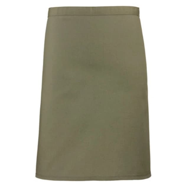 Premier Premier Colours Mid Length Apron in Olive Olive One Size Unisex 5063470681235