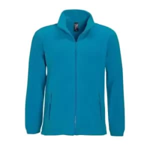 SOLS Mens North Full Zip Outdoor Fleece Jacket (4XL) (Aqua)