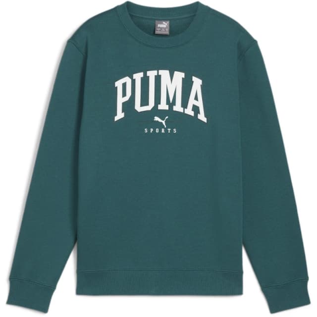 Puma Squad Crew Fl B Sweatshirt Unisex Kids - Green Green 7 - 8 Years