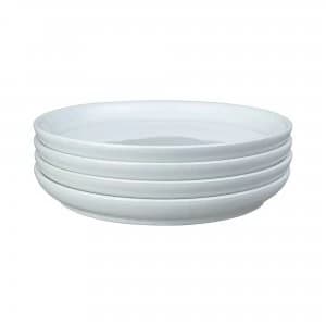 Intro Stone White Set Of 4 Medium Coupe Plate