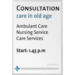 Info Sign A4 Silver Moedel n/a