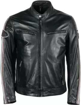 Helstons Race Motorcycle Leather Jacket, black, Size 2XL, black, Size 2XL