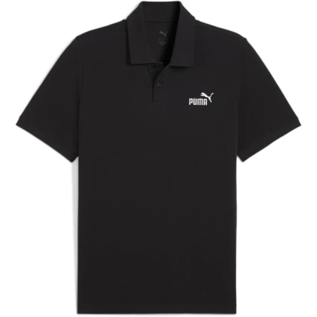Puma Mens No. 1 Pique Short-Sleeve Polo Shirt Black male L