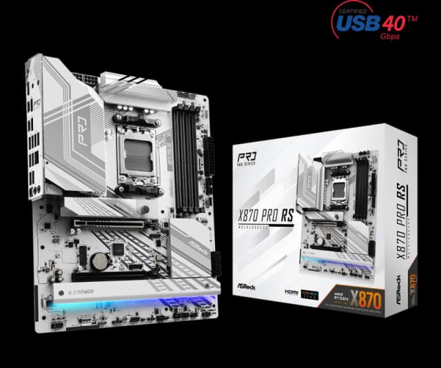 ASRock X870 Pro RS AMD Ryzen DDR5 Motherboard - 90-MXBPZ0-A0UAYZ