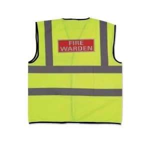 Fire Warden Vest High Visibility Yellow Vest Medium Ref WG30108 103600