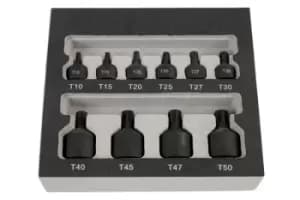 Laser Tools 6727 Low Profile Star Bit Set 10pc