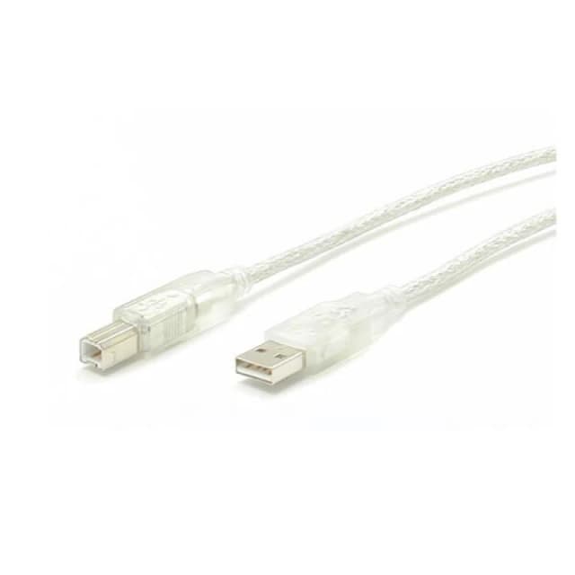 StarTech.com StarTech.com 10ft Transparent USB 2.0 Cable - A to B USBFAB10T