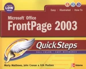 Microsoft Office Frontpage 2003 by Martin Matthews Book