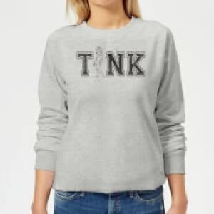 Disney Peter Pan Tinkerbell Womens Sweatshirt - Grey - L