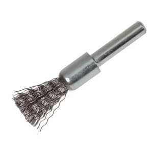 Lessmann End Brush with Shank 12 x 120mm, 0.30 Steel Wire