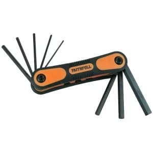 Faithfull Hex Key Folding Set of 8 Metric (1.5-8mm)