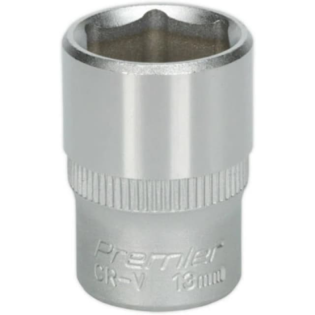 Loops 13mm Forged Steel Drive Socket - 1/4" Square Drive - Chrome Vanadium Socket Metallics