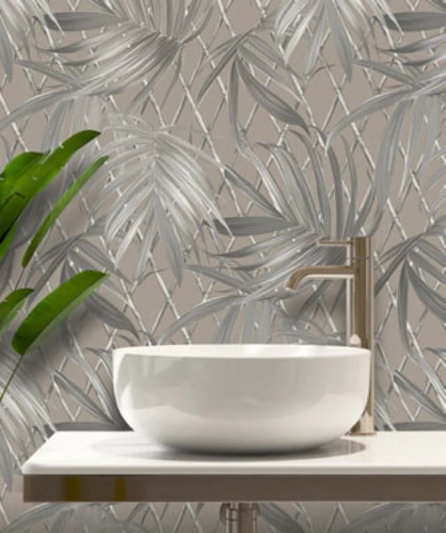 Rasch Paradise Palm - Taupe Wallpaper 539554