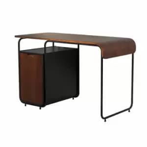 Jual Manhattan Tube Desk with Cabinet, Walnut