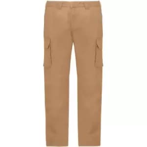 Kariban Adults Unisex Multi-Pocket Cargo Trousers (40R) (Camel) - Camel