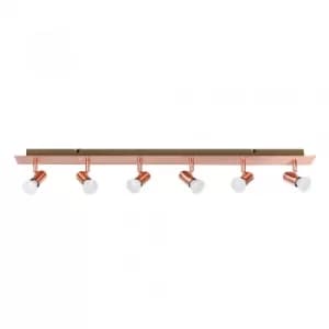 Consul Copper 6 Way Plate Spotlight
