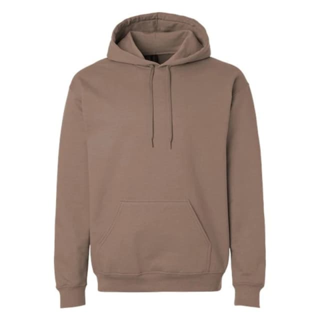 Gildan Mens Softstyle Fleece Midweight Hoodie in Stone Size: Large Stone Male L