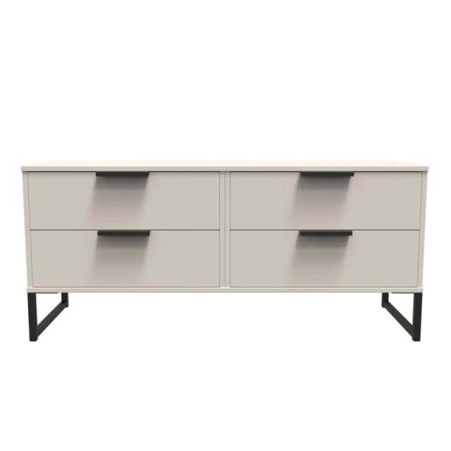 Ready Assembled 2 U Fuji 4 Drawer Bed Box (Ready Assembled) Stone